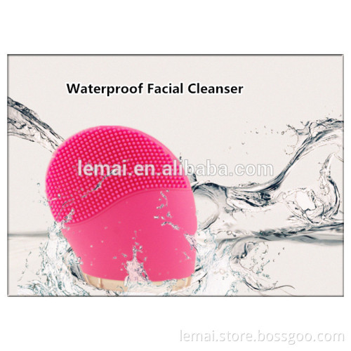 silicone facial brush for oily skin deep cleaning soft brush with vibrations